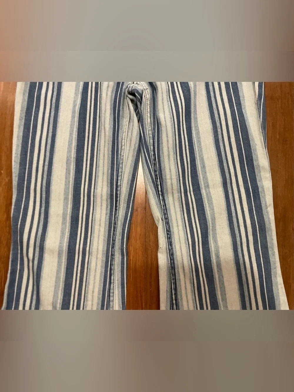 Free People Jeans 25 Flare Striped Beach Hippie